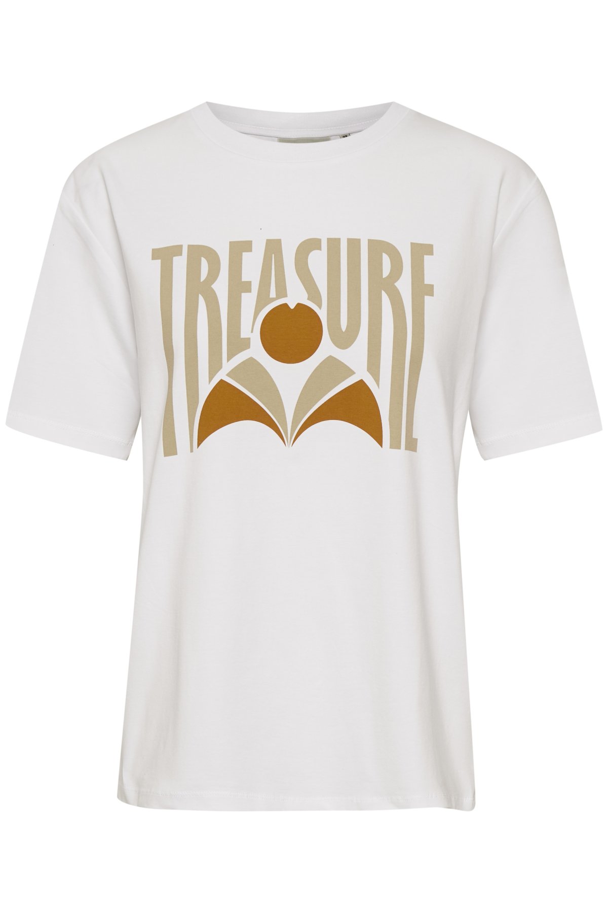 GESTUZ Treasure Tee T skjorte Hvit Topper Nory.no white Elexa Gestuz T-Skjorter - Dameklær er billig